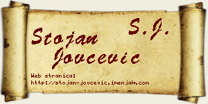 Stojan Jovčević vizit kartica